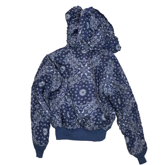 Alpha Industries x Opening Ceremony Blue Paisley Bomber Jacket - Small - Army & Outdoors - Flight Jackets