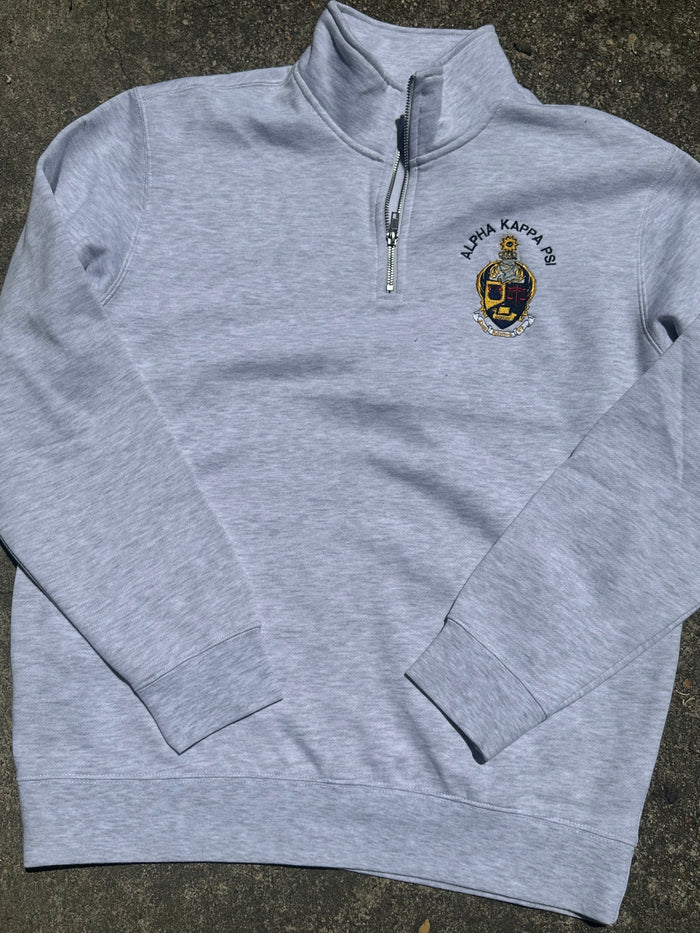 Alpha Kappa Psi - Embroidered 1/4 Zip Pullover