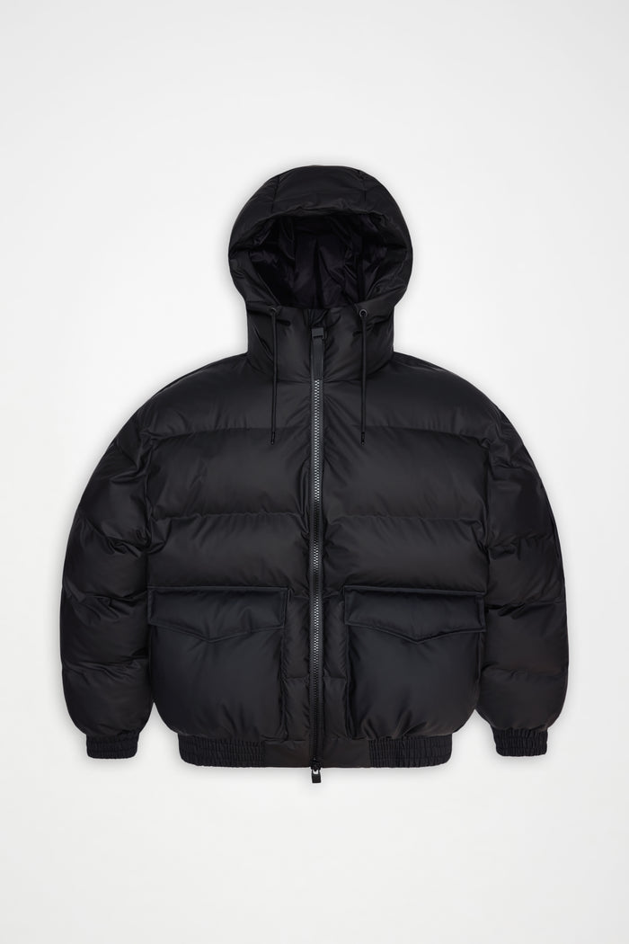 RAINS Alta Bomber Puffer Jacket Black Jacket