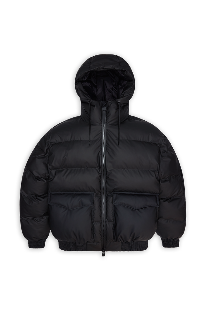 RAINS Alta Bomber Puffer Jacket Black Jacket