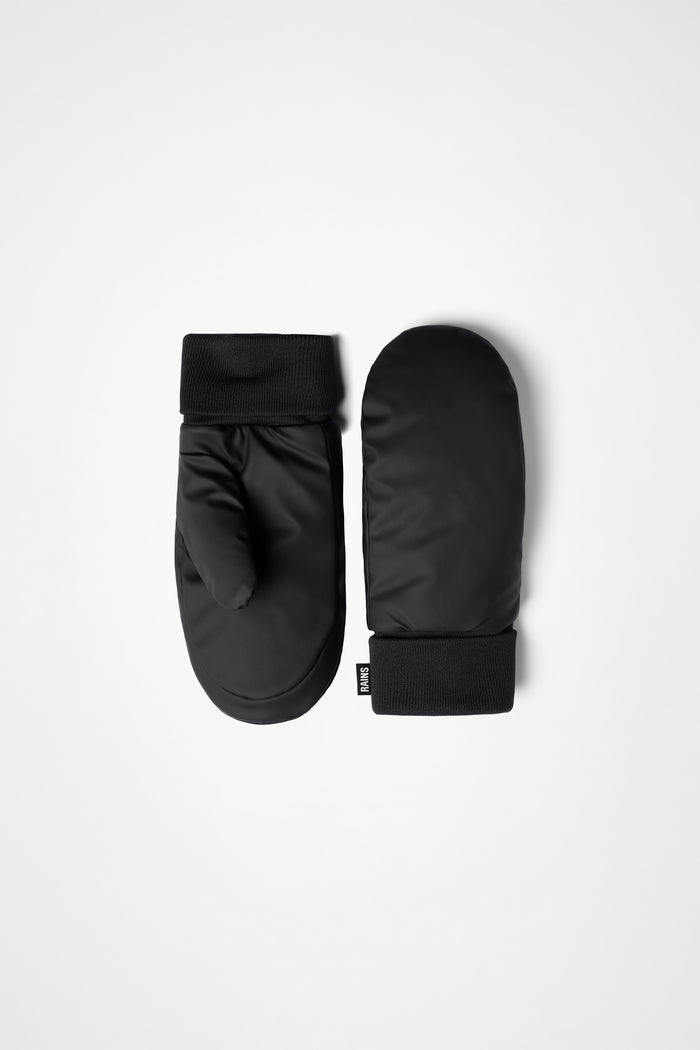 RAINS Alta Puffer Mittens Black Gloves & Mittens