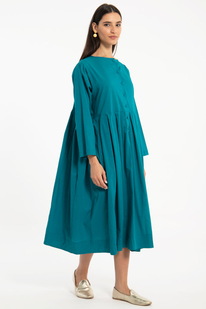 Amar Cotton Teal Dress