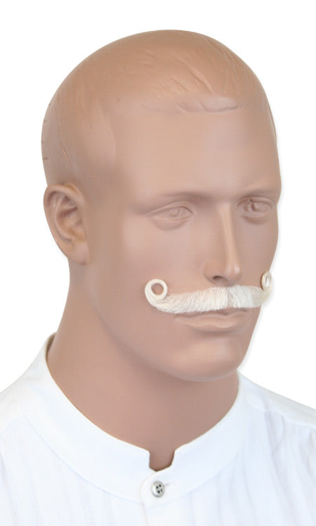 Ambassador Style Mustache - White