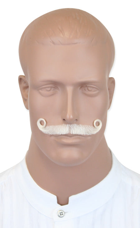 Ambassador Style Mustache - White