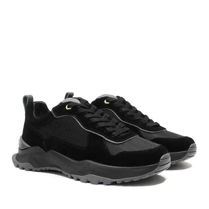 Android Homme - Leo Carrillo Trainers in Black Suede - Nigel Clare