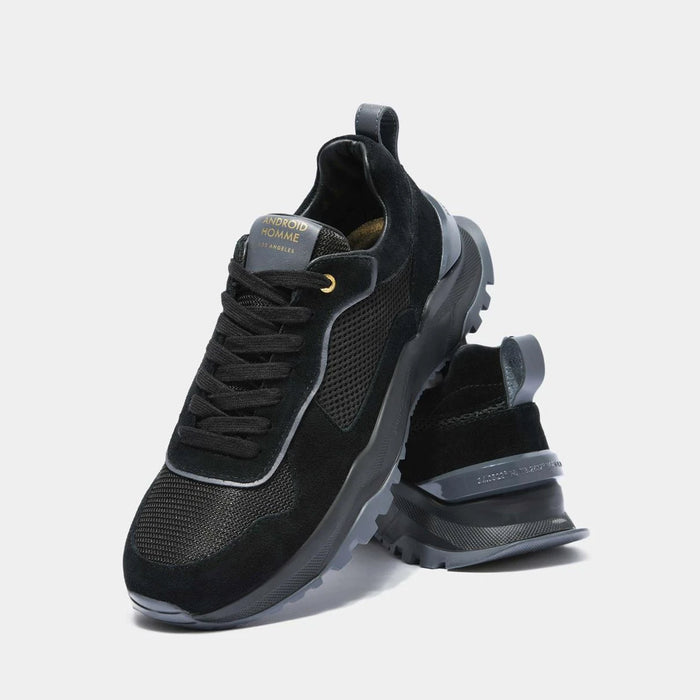 Android Homme - Leo Carrillo Trainers in Black Suede - Nigel Clare