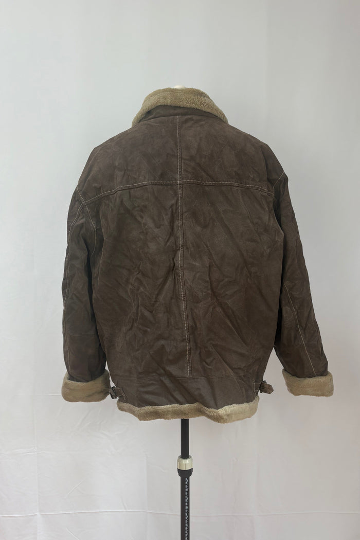 Angelo Litrico Suede leather mix bomber Jacket