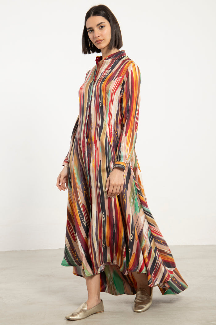Angie Silk Multicolor Dress