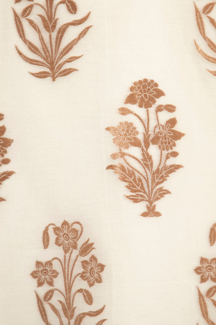 Anissa Cotton Silk Ivory Dress