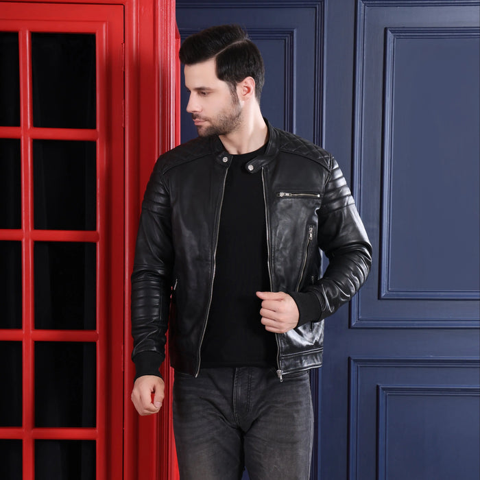 Armadillo Jacket Black - Nappa Leather