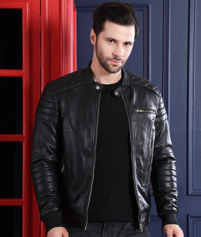 Armadillo Jacket Black - Nappa Leather
