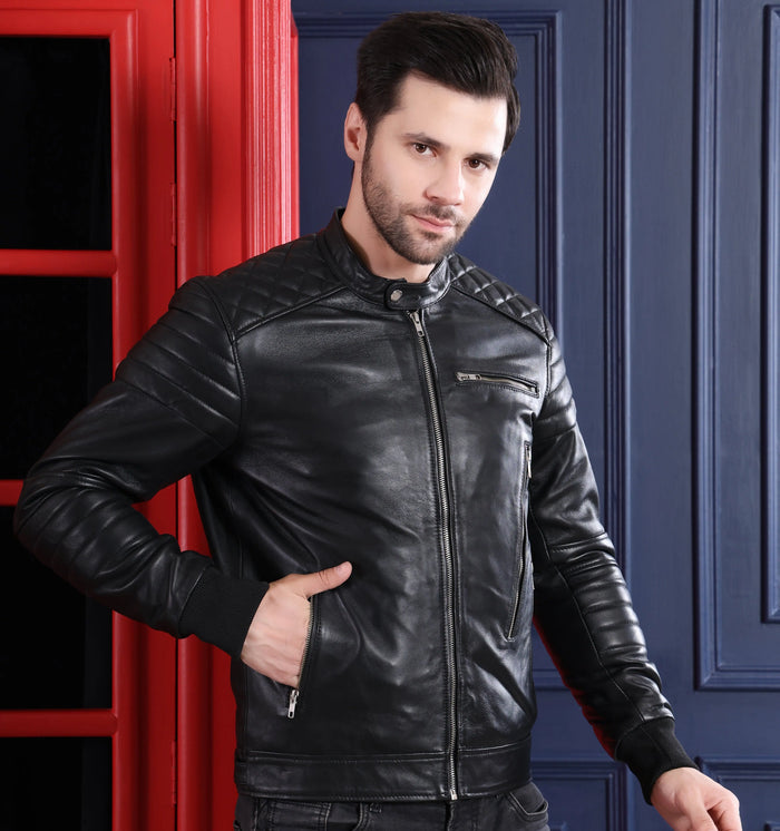 Armadillo Jacket Black - Nappa Leather