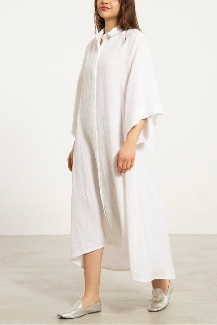 Asfour Linen White Jellaba