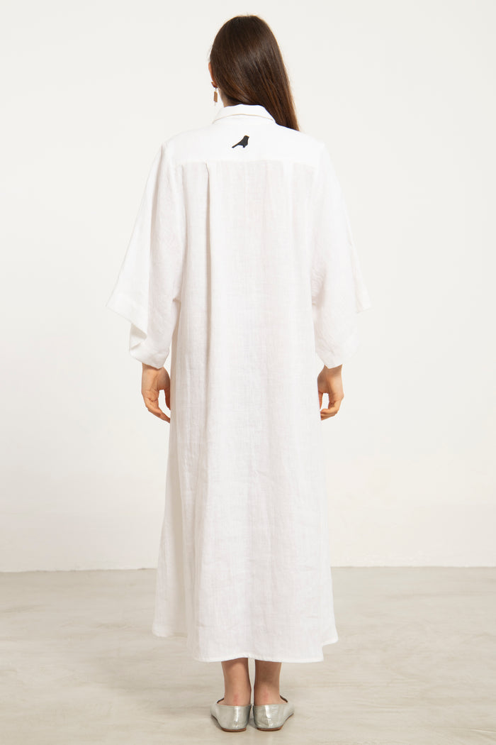 Asfour Linen White Jellaba