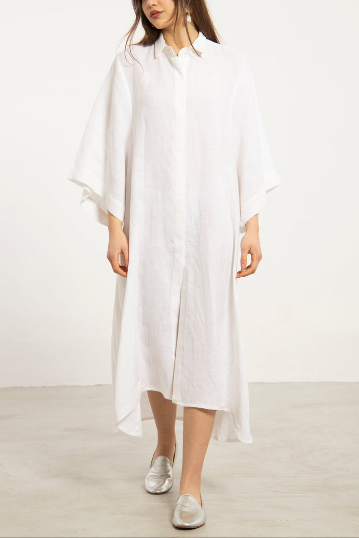 Asfour Linen White Jellaba