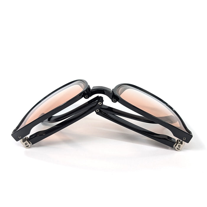 Astrae - Shiney Foldable Sunglasses (with Case & Cleaner) - Brown