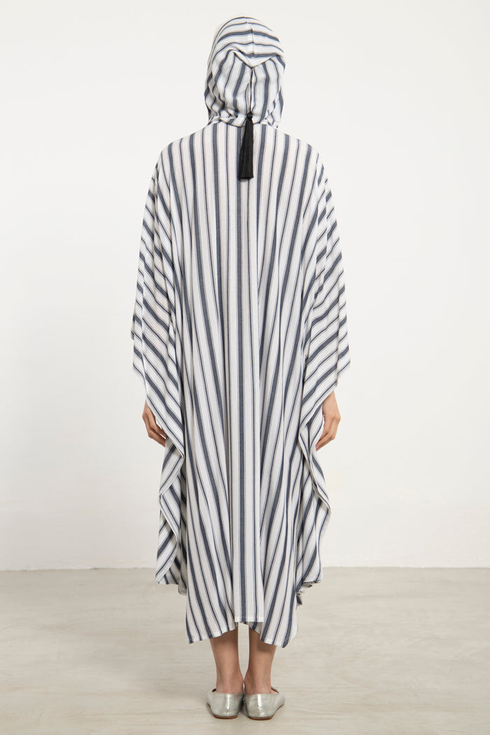 Badiya Cotton Striped Blue Jellaba