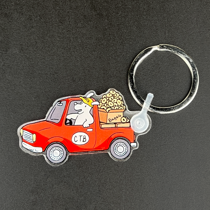 Bagel Dog Keychain