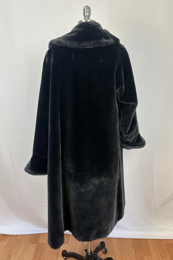 Bakella Faux Fur Black Coat