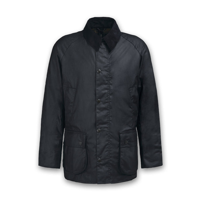 Barbour - Ashby Waxed Jacket in Black - Nigel Clare