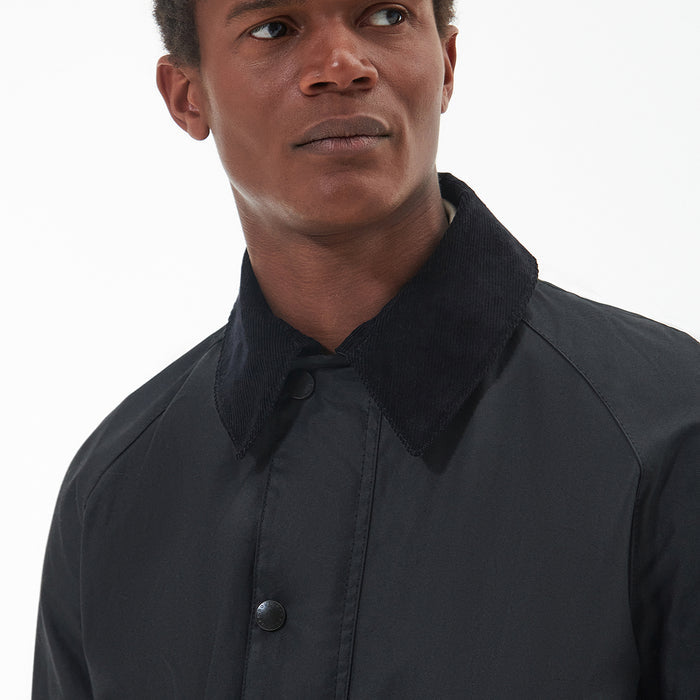 Barbour - Ashby Waxed Jacket in Black - Nigel Clare