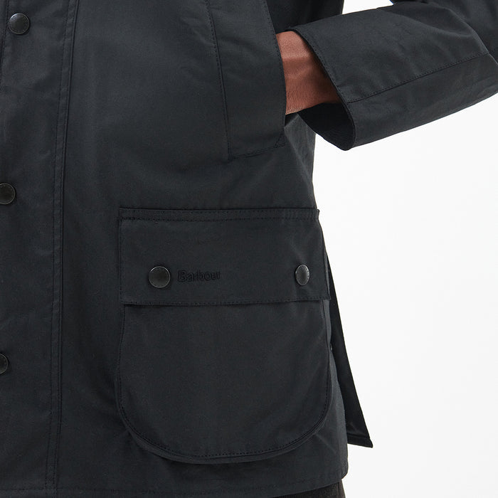 Barbour - Ashby Waxed Jacket in Black - Nigel Clare