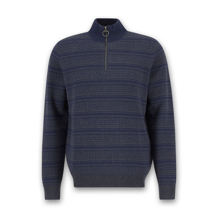 Barbour - Dartfield Half-Zip Jumper in Navy - Nigel Clare