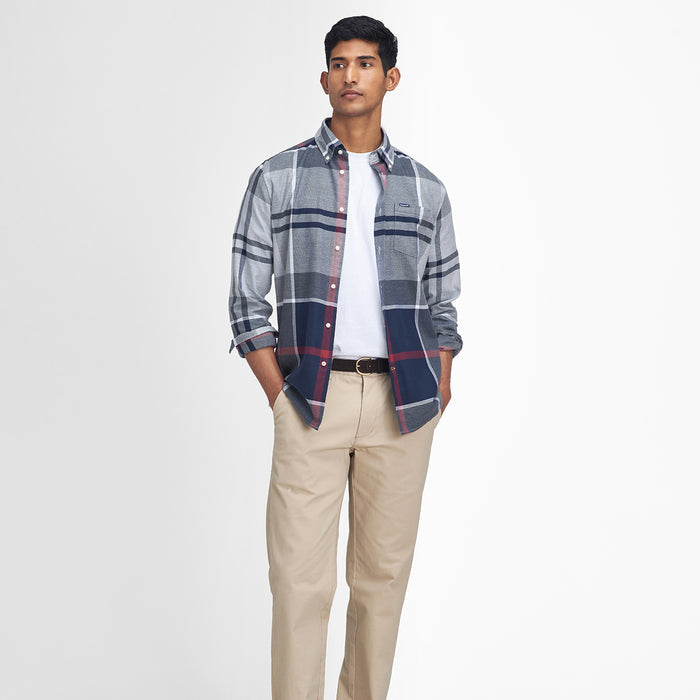 Barbour - Dunoon Tailored Shirt in Blue Granite - Nigel Clare