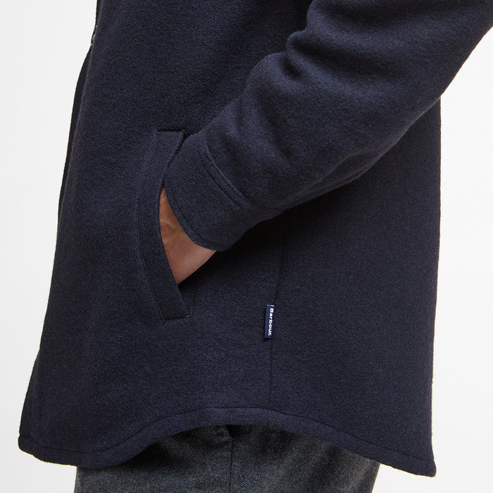 Barbour - Marlow Tailored Overshirt in Navy Marl - Nigel Clare