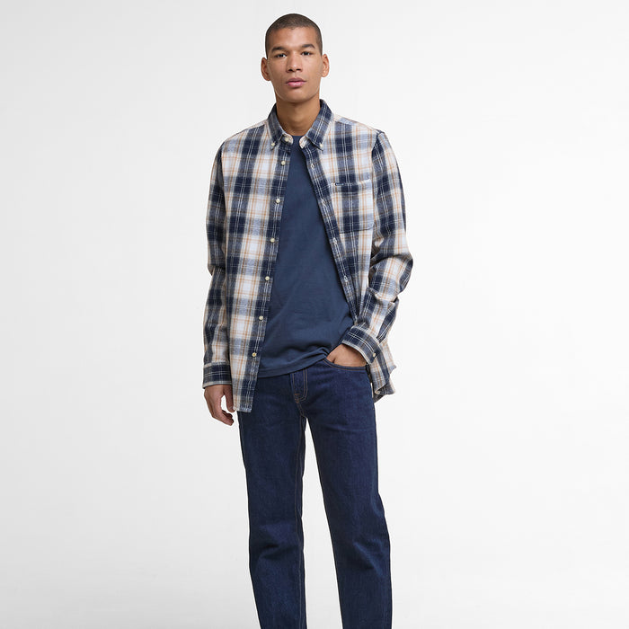 Barbour - Sillwith Tailored Shirt in Ecru - Nigel Clare