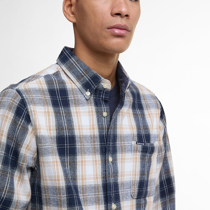 Barbour - Sillwith Tailored Shirt in Ecru - Nigel Clare