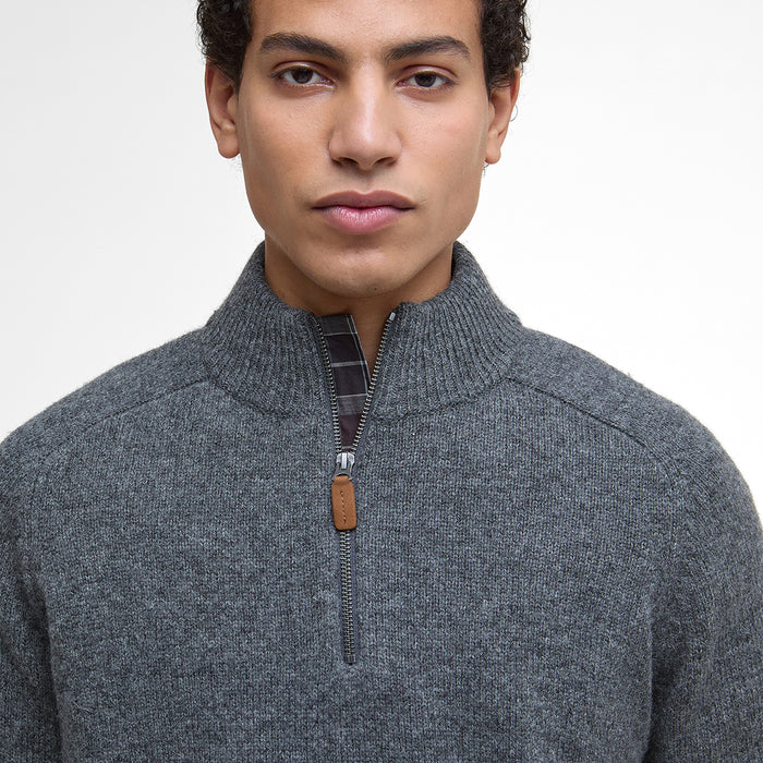Barbour - Talder Half Zip Sweater in Charcoal - Nigel Clare