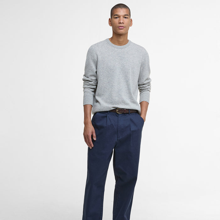 Barbour - Waterbury Crew Neck Jumper in Mist - Nigel Clare