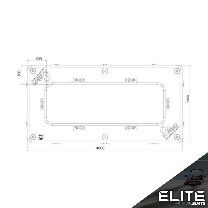 BARTLETT HAMMOCK RECTANGLE DECK 4X2M