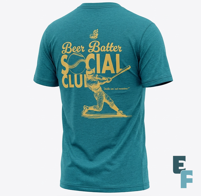 Beer Batter Social Club Tee - Teal