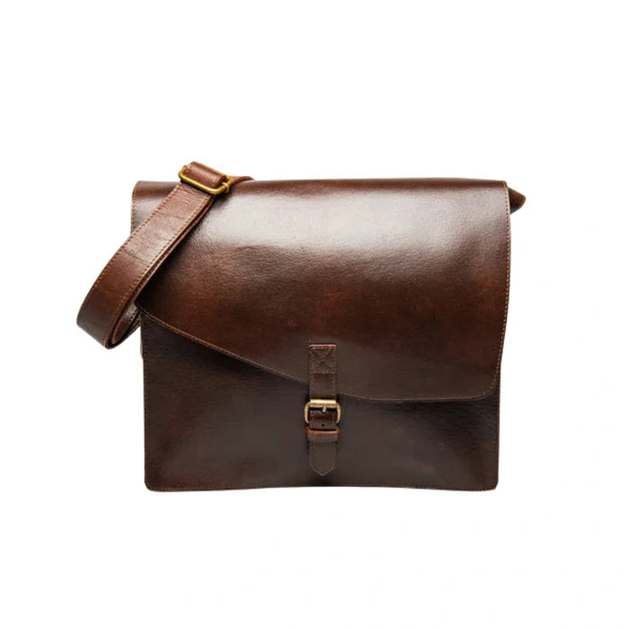 Belmont Messenger 2.0 – Vegetable-Tanned Full-Grain Leather
