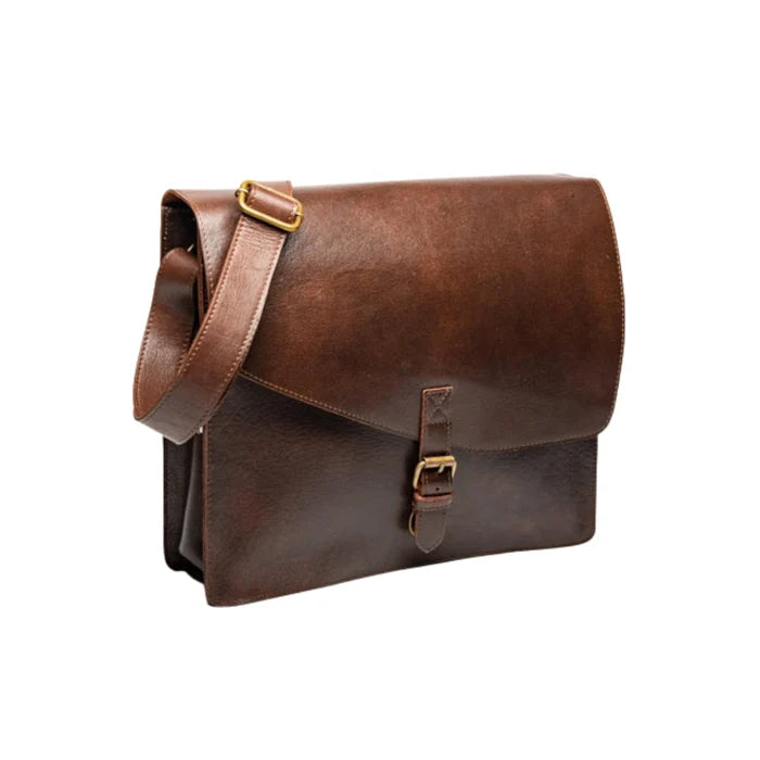 Belmont Messenger 2.0 – Vegetable-Tanned Full-Grain Leather