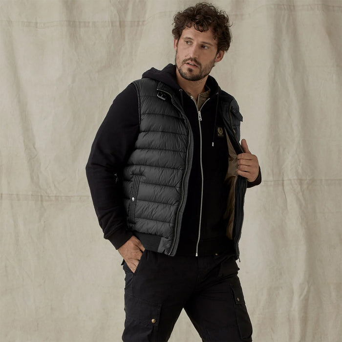 Belstaff - Circuit Down Gilet in Black - Nigel Clare