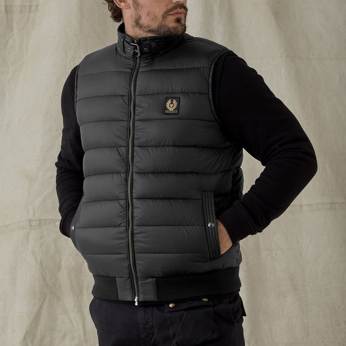 Belstaff - Circuit Down Gilet in Black - Nigel Clare