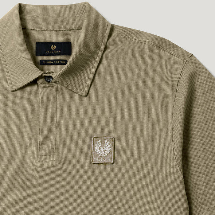 Belstaff - Curator Polo in Fatigue Green - Nigel Clare