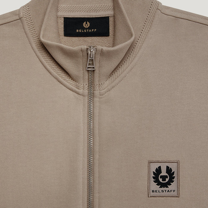 Belstaff - Full Zip Sweatshirt in Dark Sand - Nigel Clare