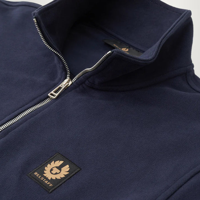 Belstaff - Quarter Zip Sweatshirt in Dark Ink - Nigel Clare