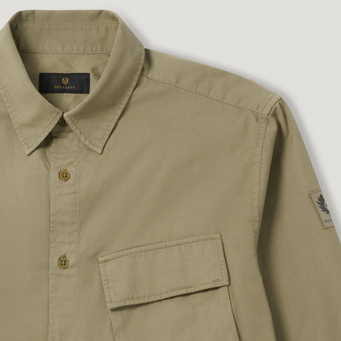 Belstaff - Scale Shirt In Fatigue Green - Nigel Clare