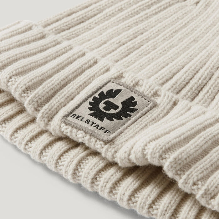 Belstaff - Watch Wool/Cashmere Beanie in Pale Stone