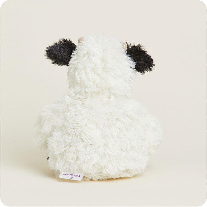 Heated Black and White Cow Plush Warmies Junior