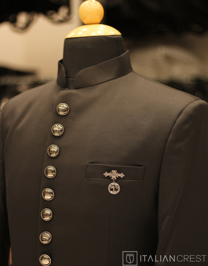 Black Jodhpuri Suit