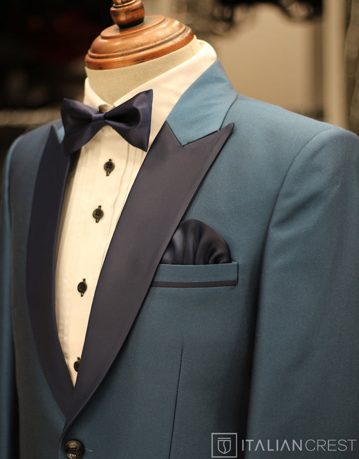 Blue 2-Piece Tuxedo Suit