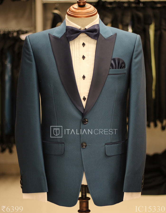 Blue 2-Piece Tuxedo Suit