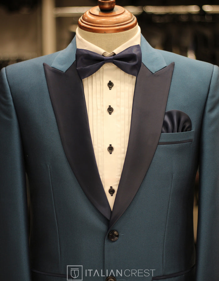 Blue 2-Piece Tuxedo Suit