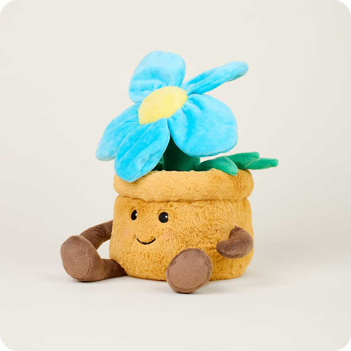 Microwavable Blue Flower Pot